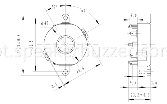 FBPT4524 piezo buzzer